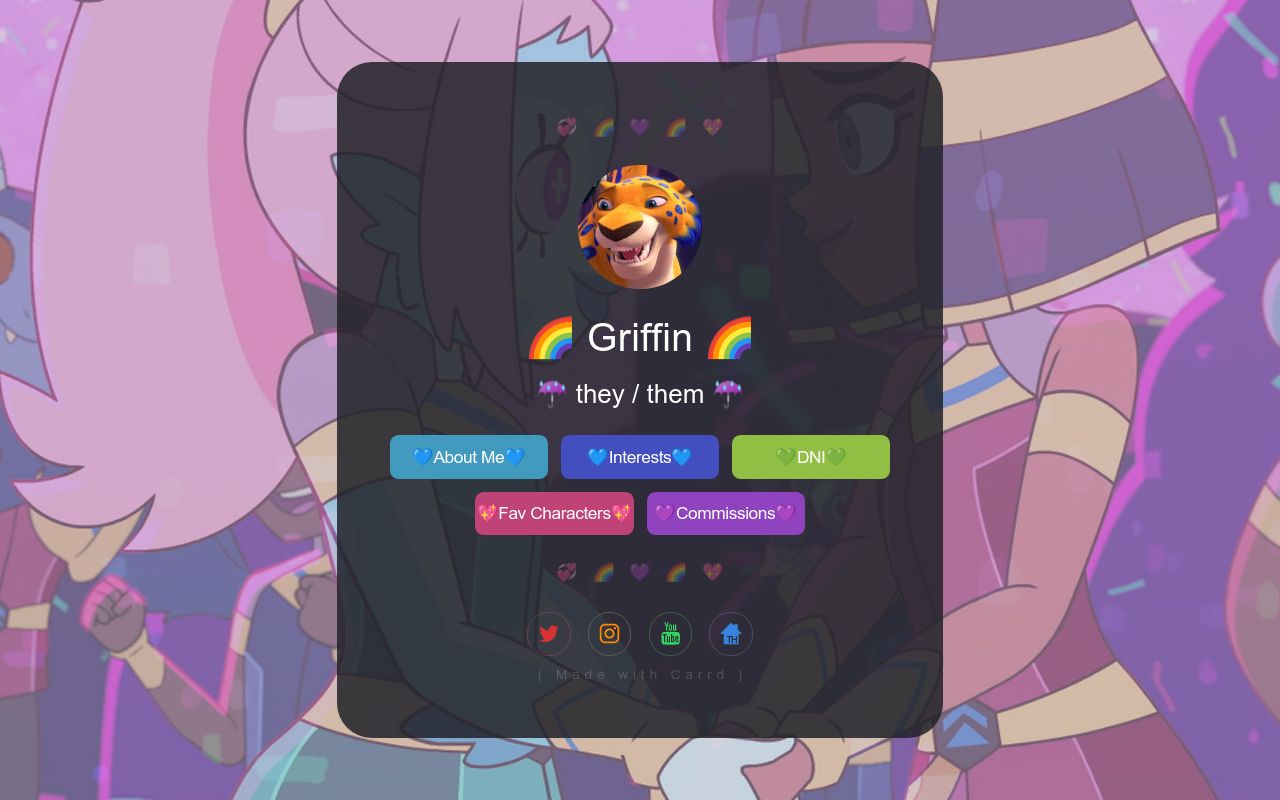 Carrd profile picture for @griffin
